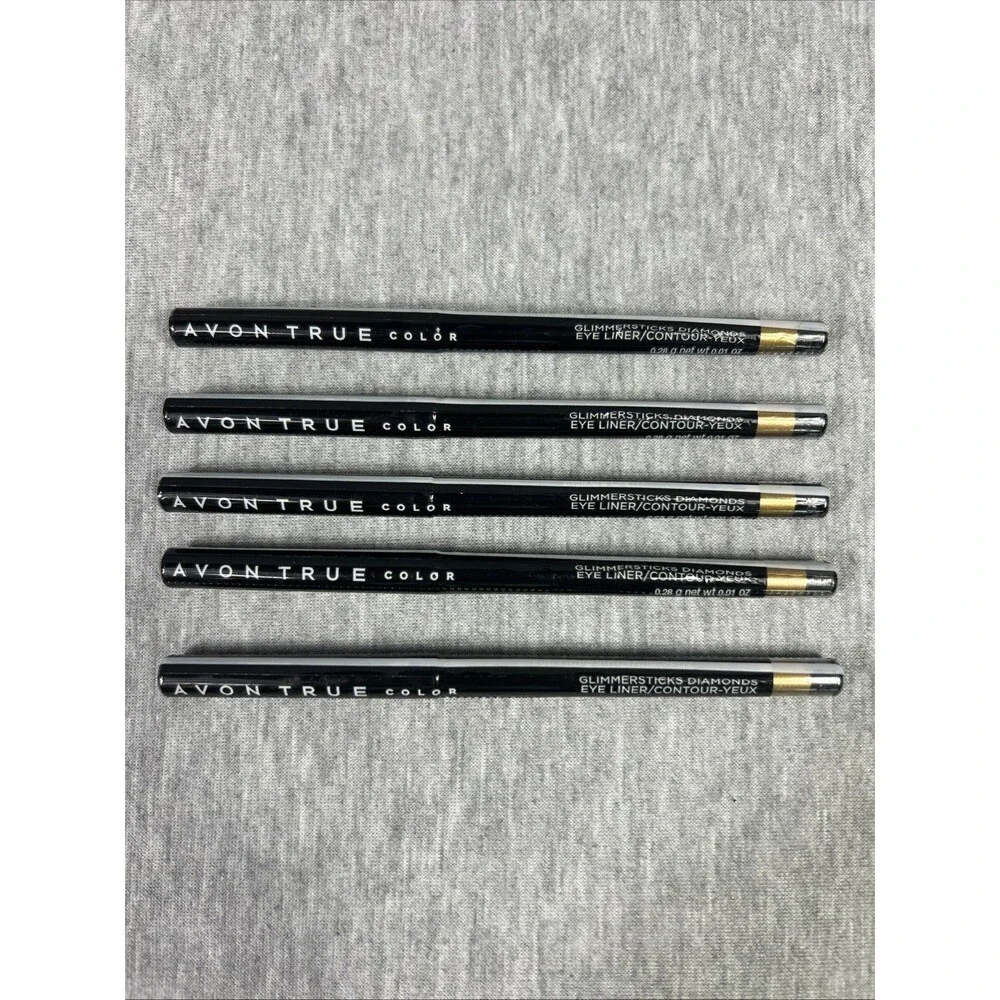 Avon True Color Diamonds Glimmersticks 24 KARAT Lot Of 5 SEALED-NEW-Retired